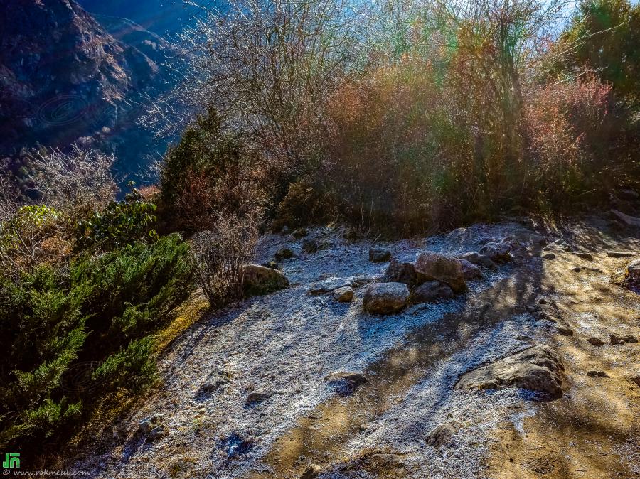 Early morning, on the way from Dole to Namche Bazar.