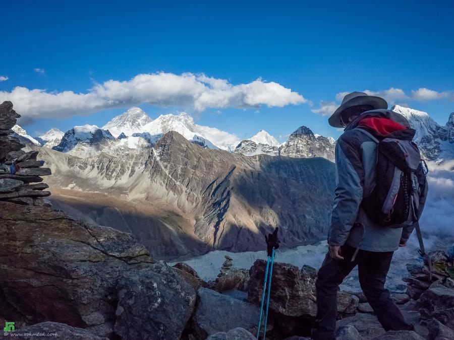 Everest មើលពីលើ ភ្នំ Gokyo Ri