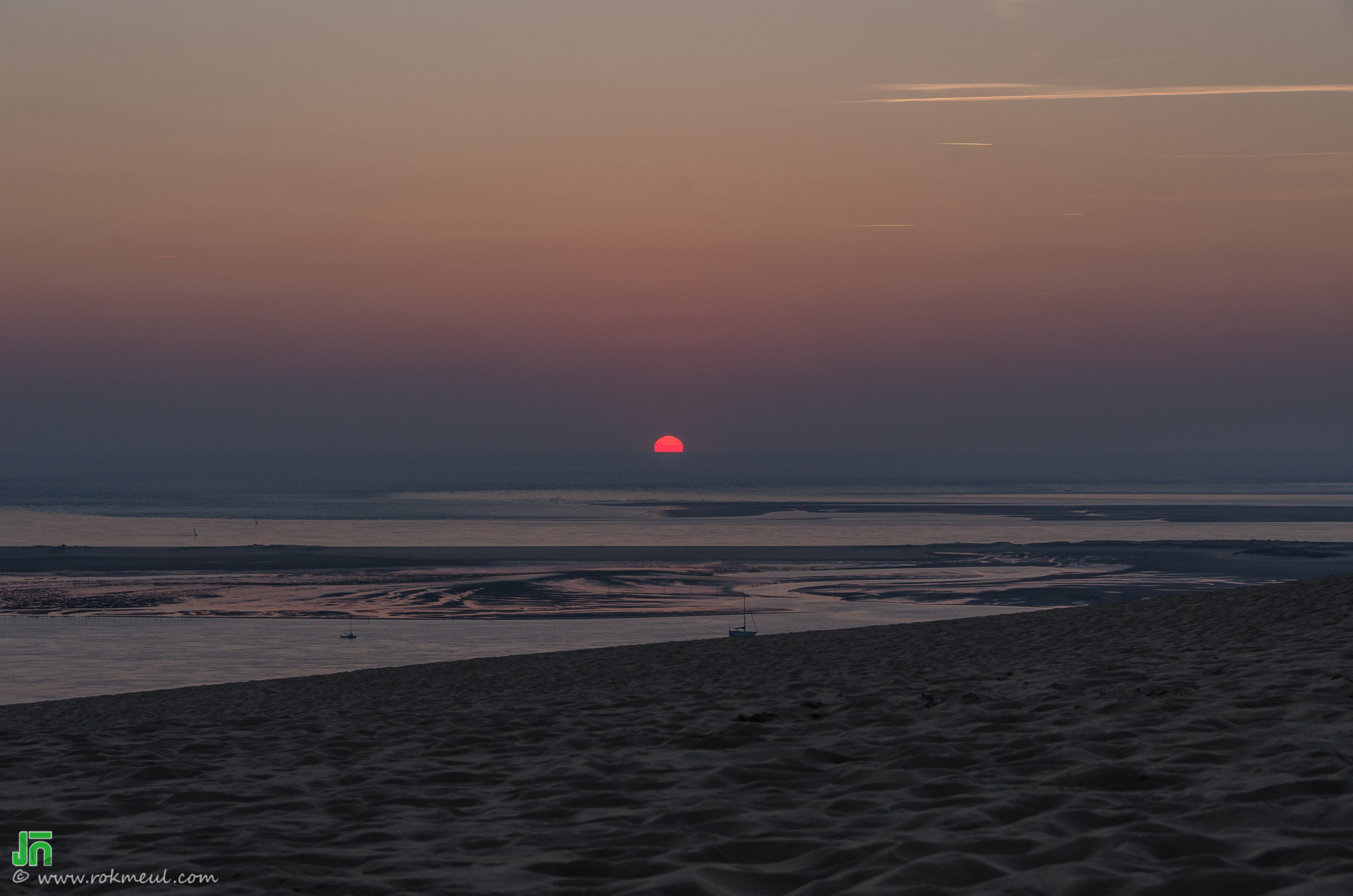 ថ្ងៃលិច @La dune du Paila, Good night sun !